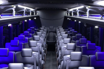 Raleigh Charter Bus Interior