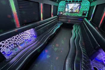 Raleigh Limo Bus Interior