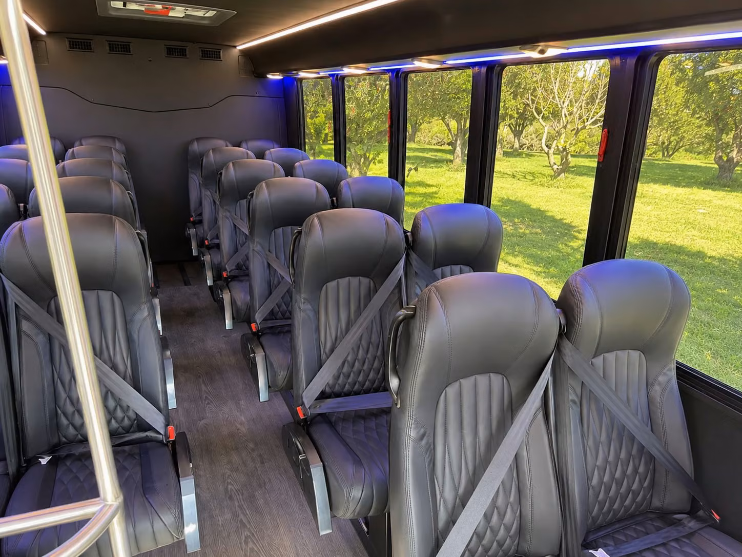 15 passenger minibus inside