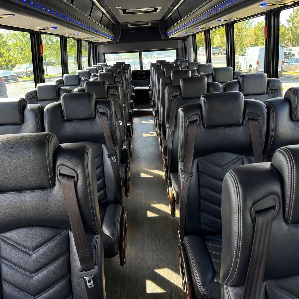 28 passenger minibus interior