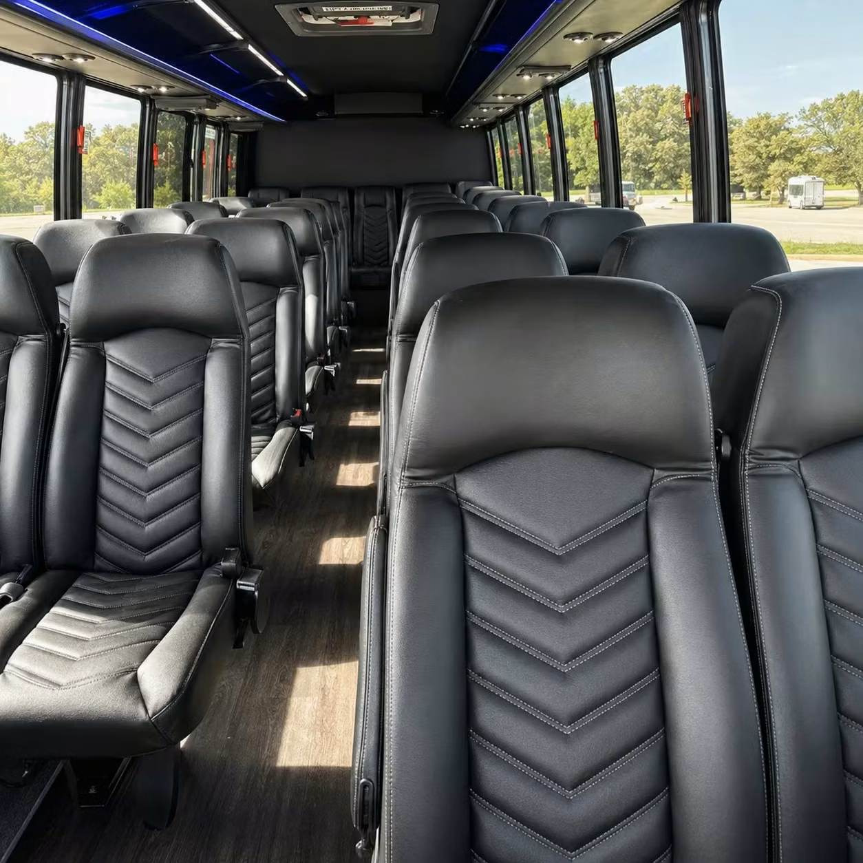 35 passenger minibus inside