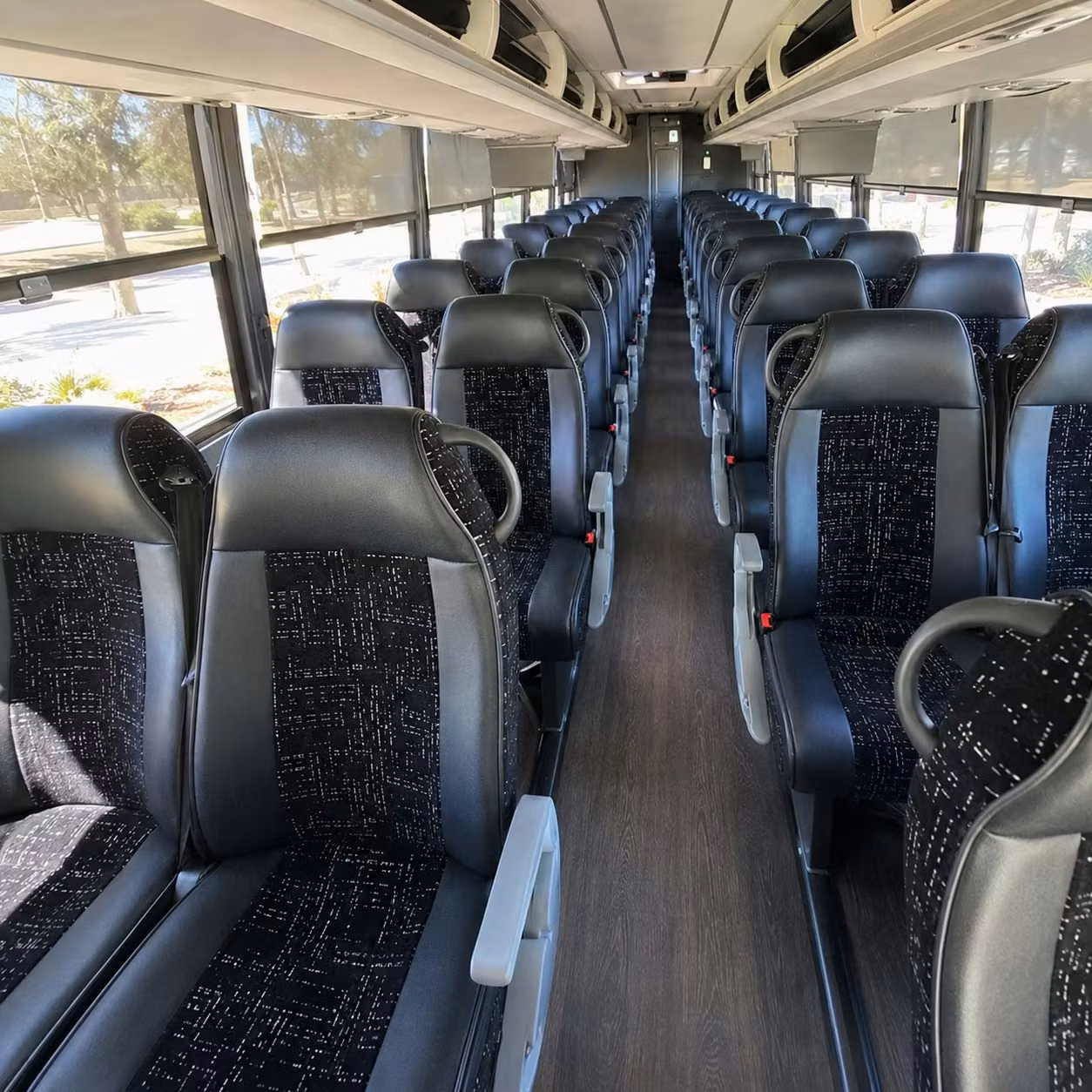 raleigh charter bus inside