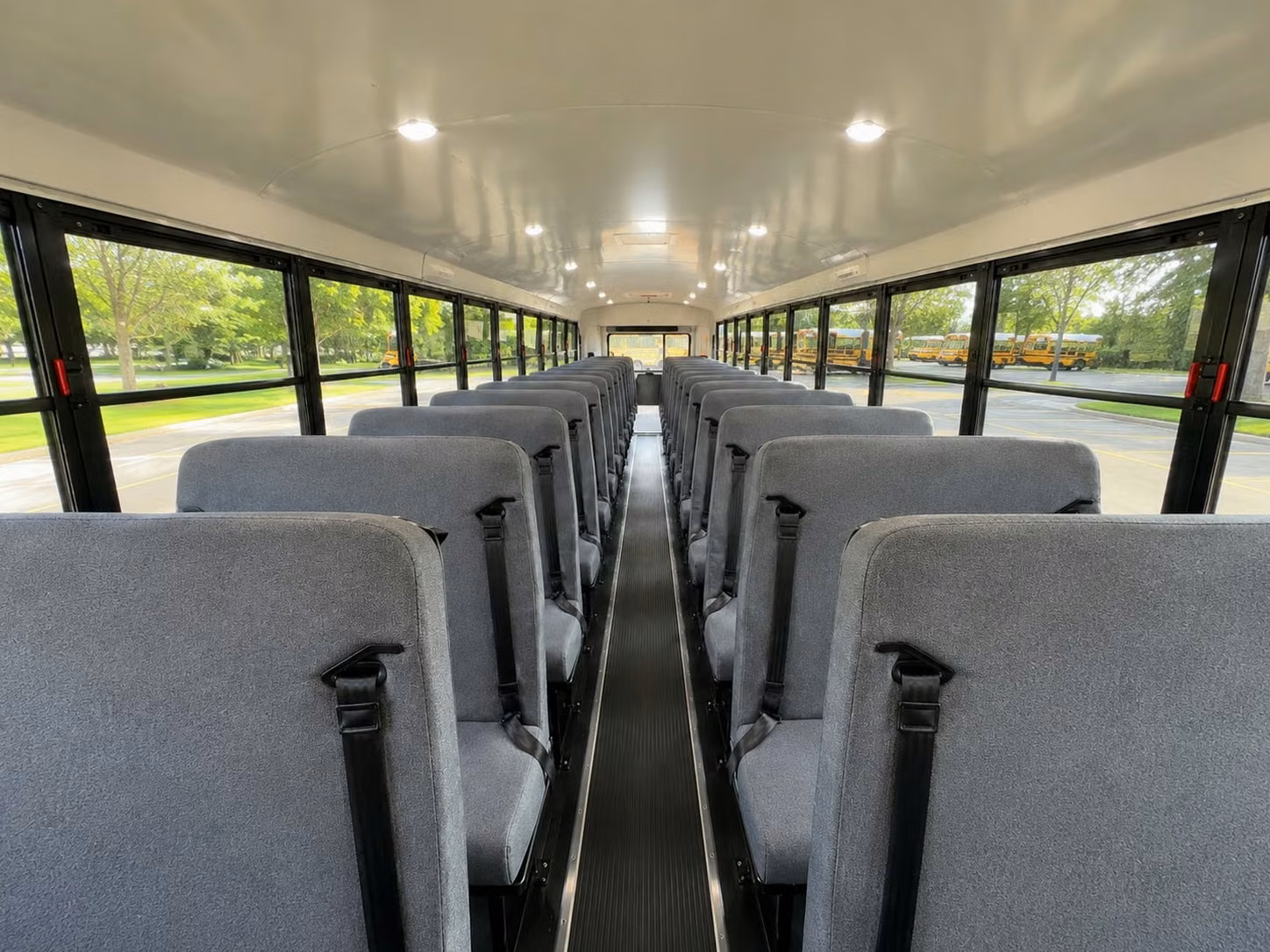school bus inside