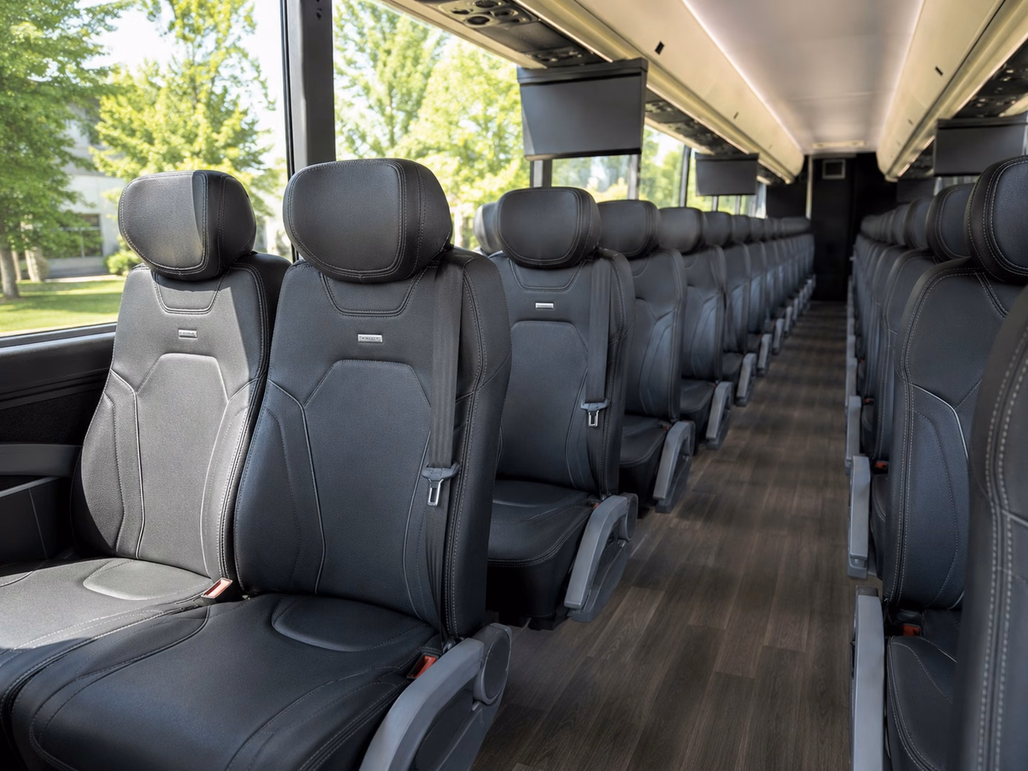 shuttle buses for raleigh wedding guests between hotels and venues