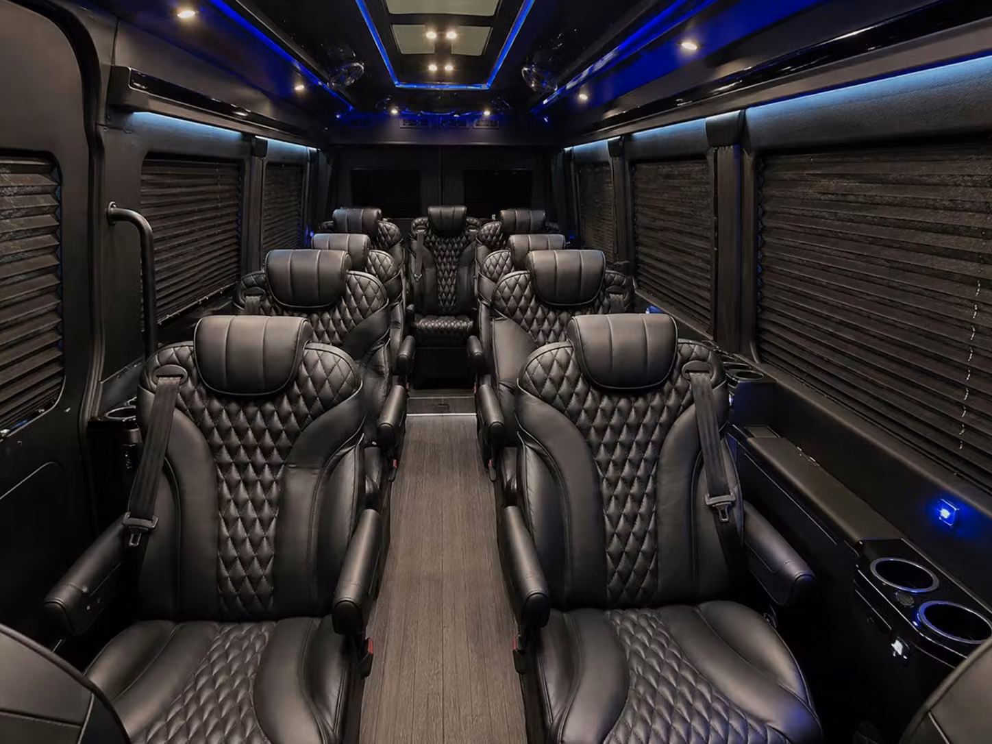 sprinter van with driver inside